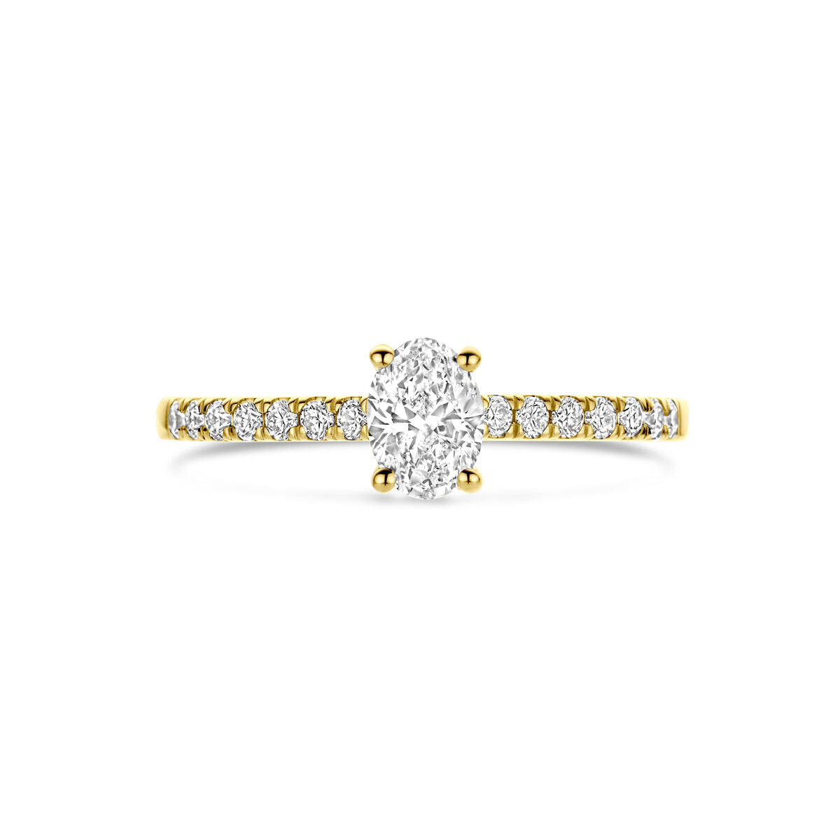 Fantasy Collection Ring lab grown diamant 0.58ct g vs 14K geelgoud