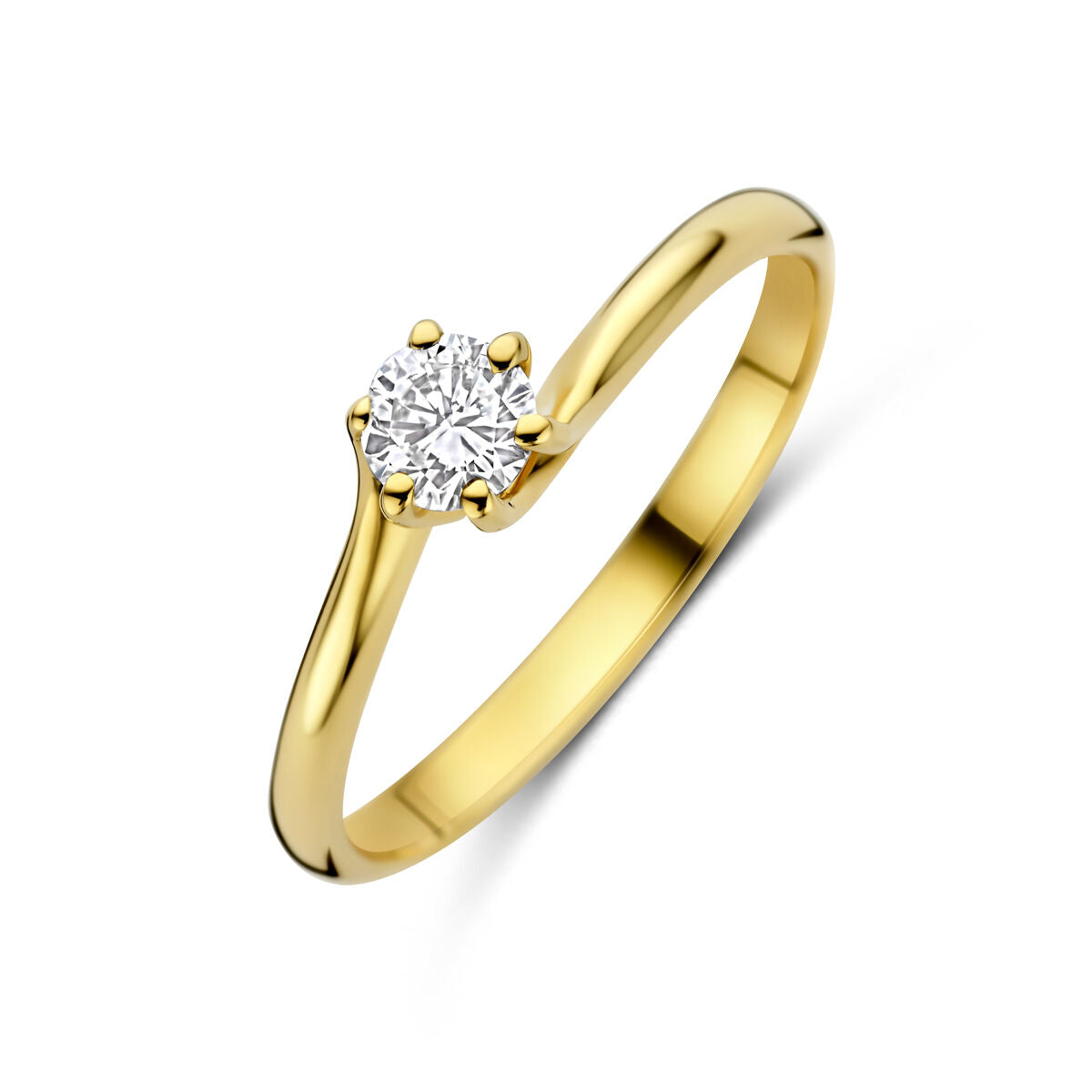 Fantasy Collection Ring lab grown diamant 0.25ct g vs 14K geelgoud