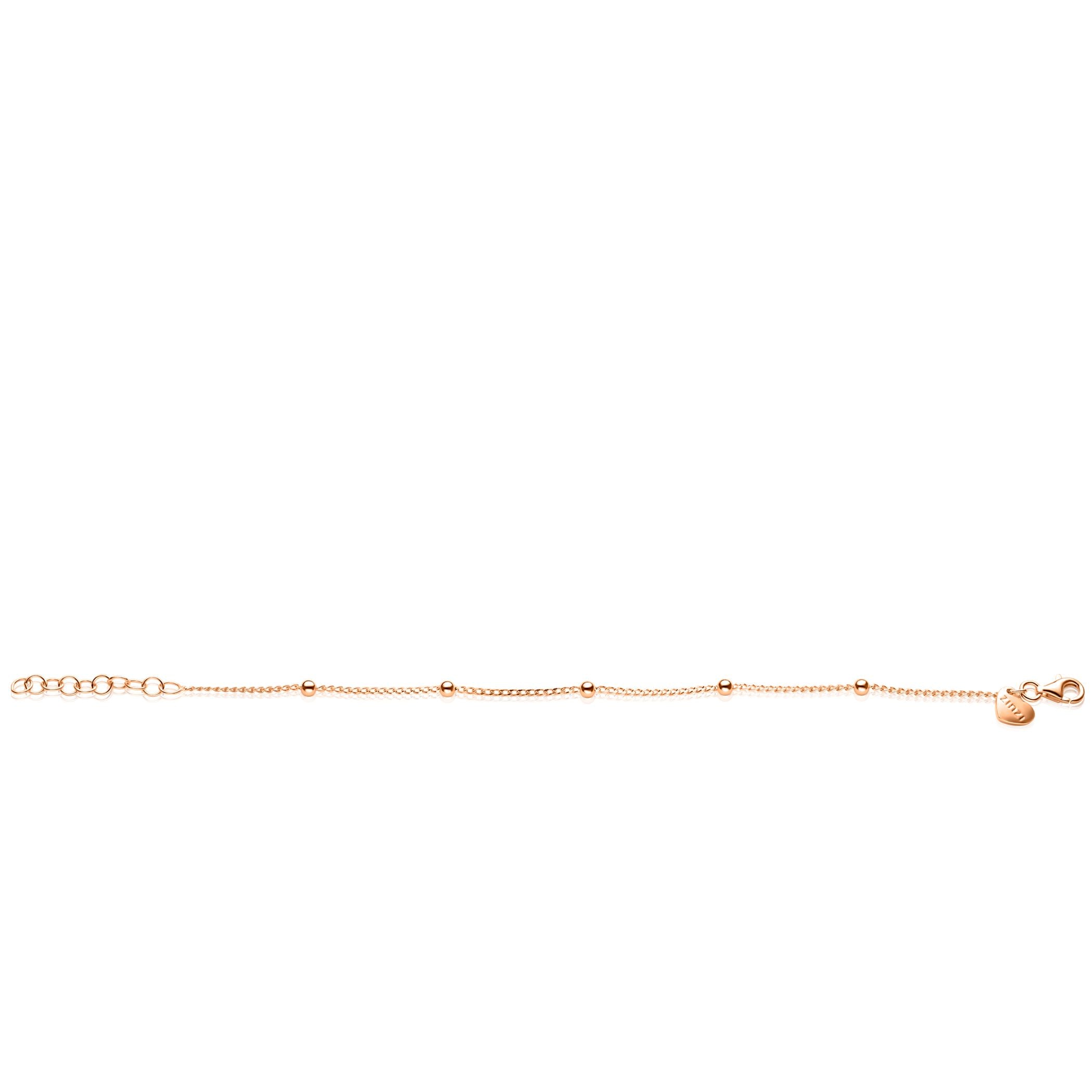 ZINZI roseverguld Zilveren Armband 18-21 cm - ZIA2714R