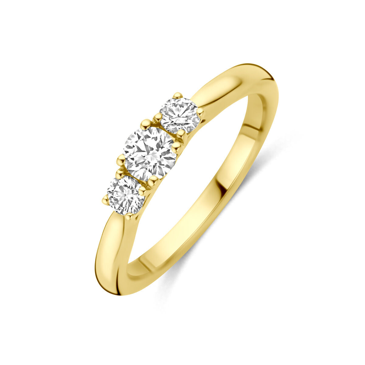 Fantasy Collection Ring lab grown diamant 0.45ct g vs 14K geelgoud