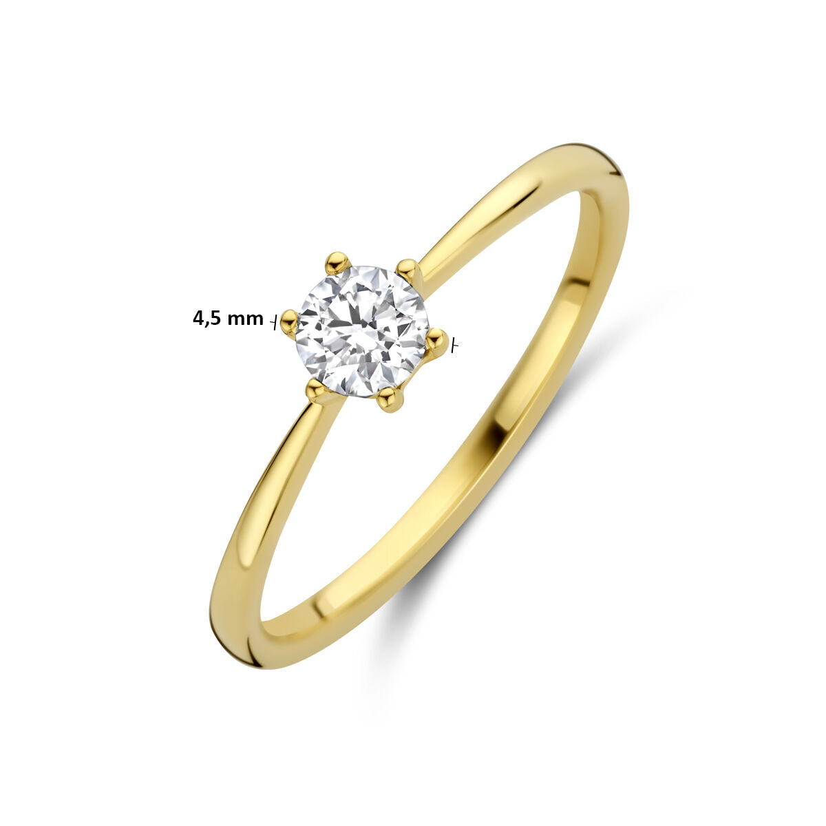 Fantasy Collection Ring lab grown diamant 0.25ct f vs 14K geelgoud