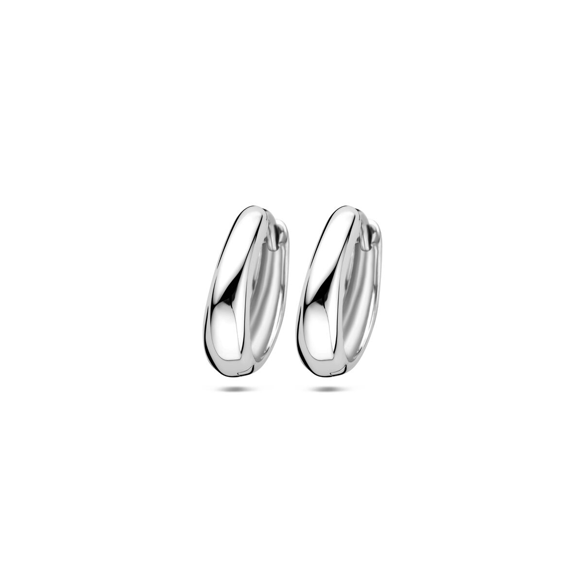 Zilveren gerhodineerde klapoorringen 15 mm - 1340781