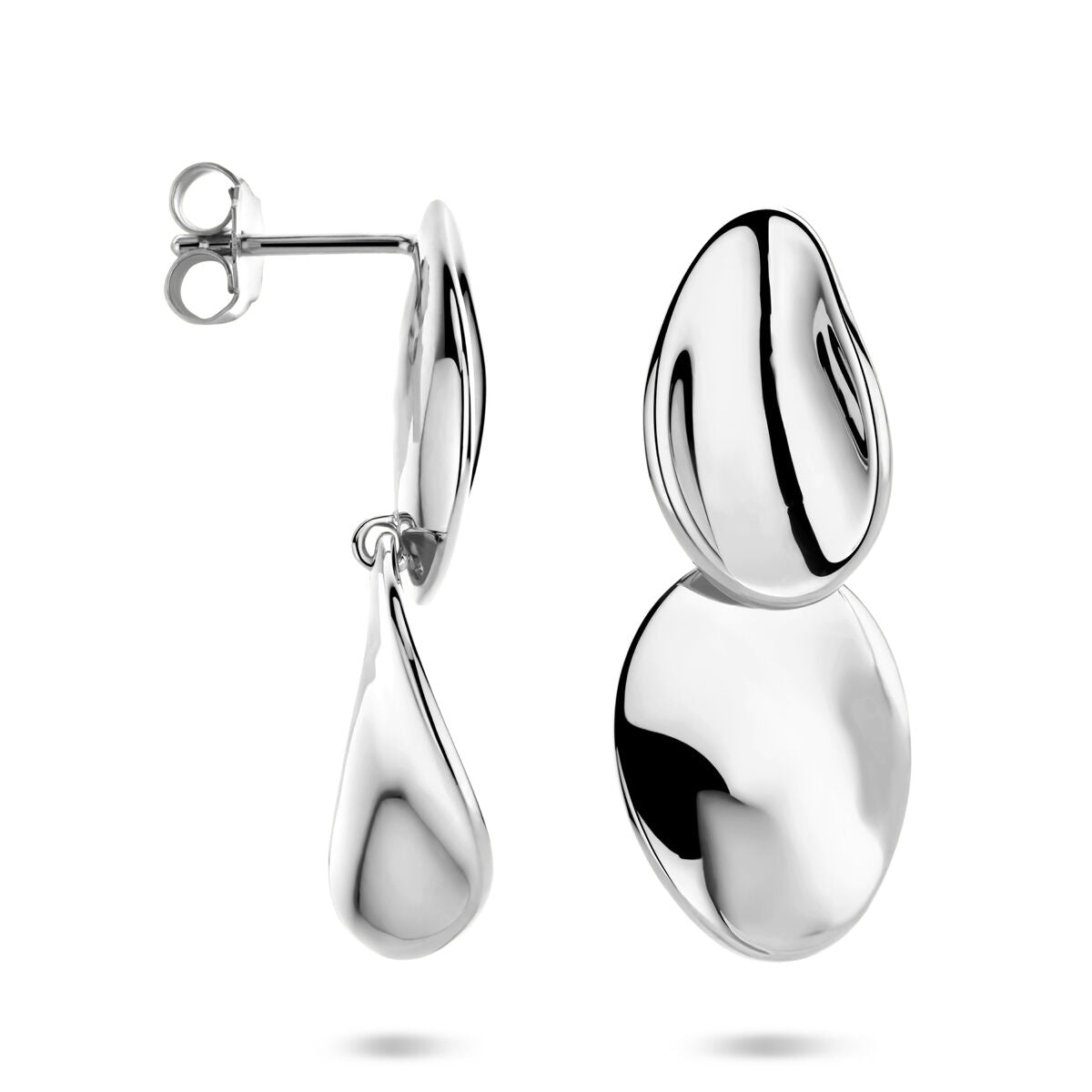 Fantasy Collection Hangende oorbellen 32 mm zilver