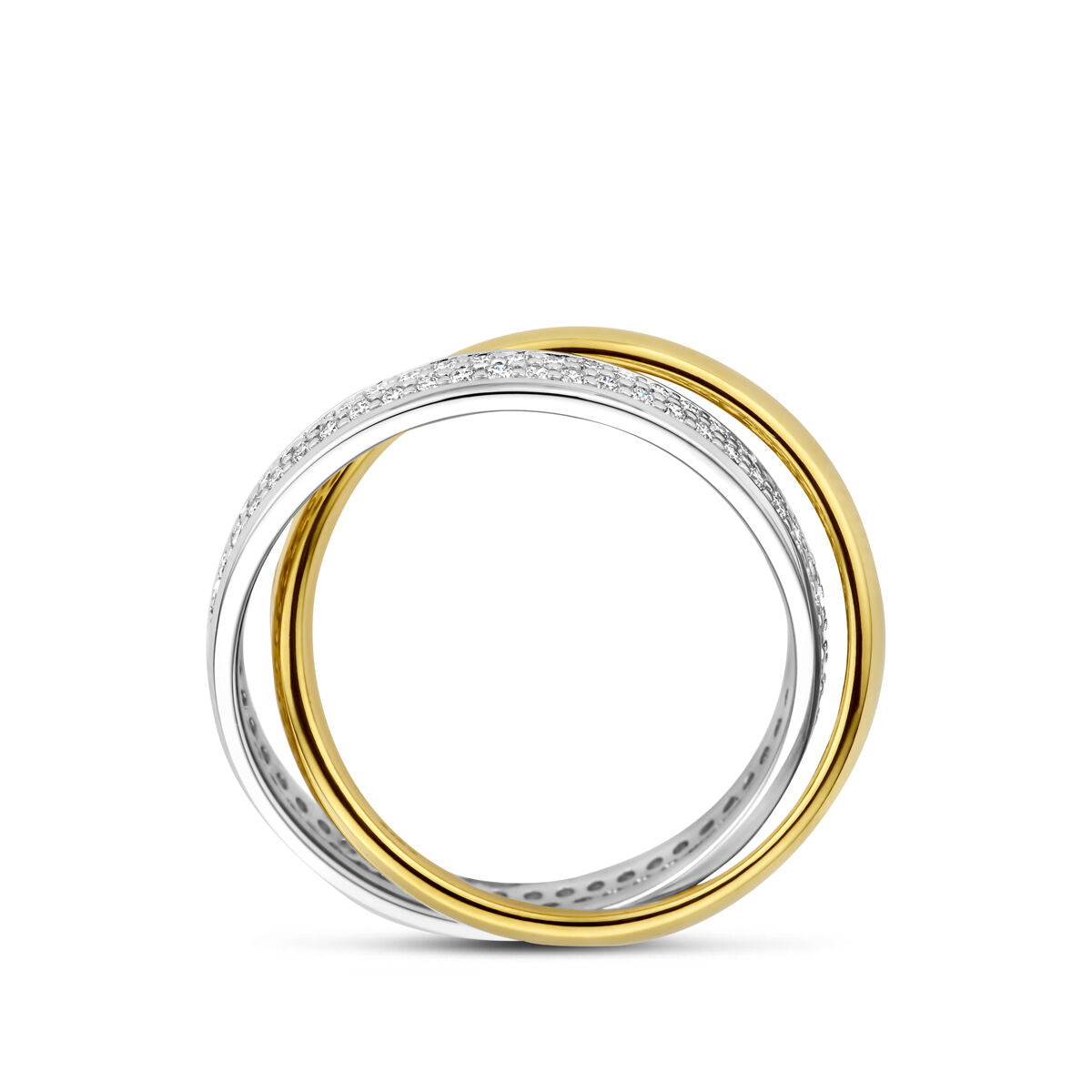 Fantasy Collection Ring diamant 0.54ct h si 14K bicolor goud