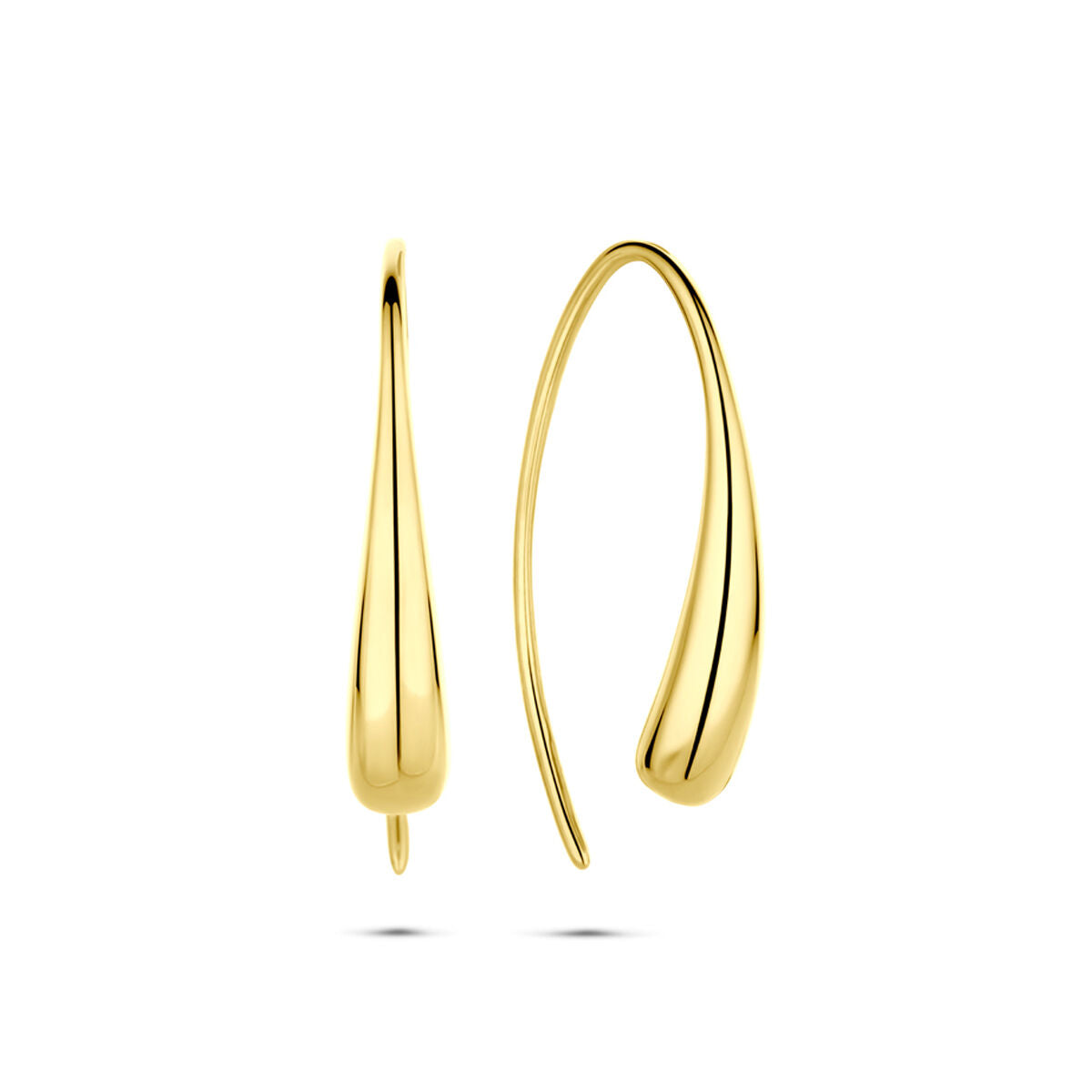 Fantasy Collection Oorbellen franse haak 21 mm 14K geelgoud