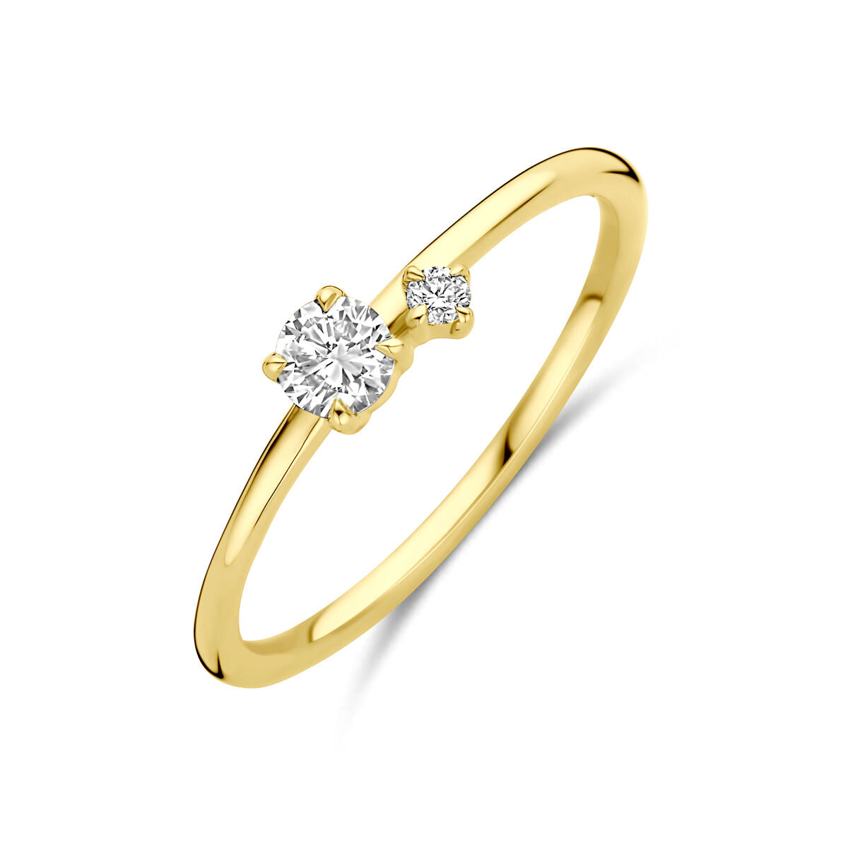 Fantasy Collection Ring lab grown diamant 0.20ct h si 14K geelgoud