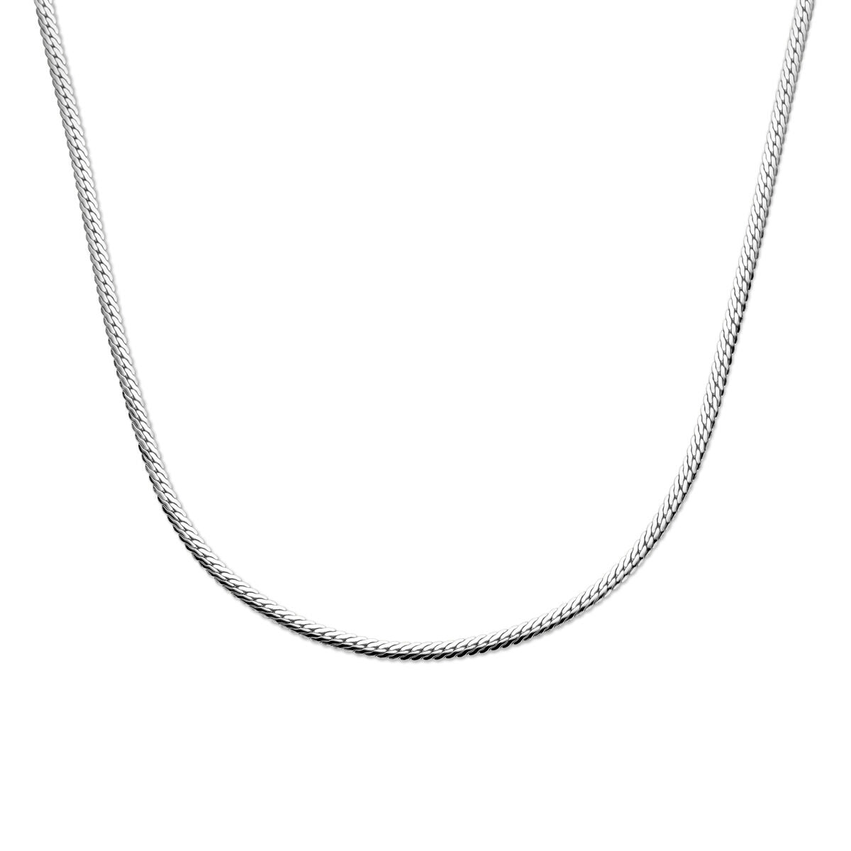 Fantasy Collection Collier gourmette 4 mm 40 + 4 cm zilver