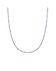 Sparkling Jewels ketting | 2mm Amethyst Silver - 42cm +2cm NLK04S-G05 - PansiteNederland.nl