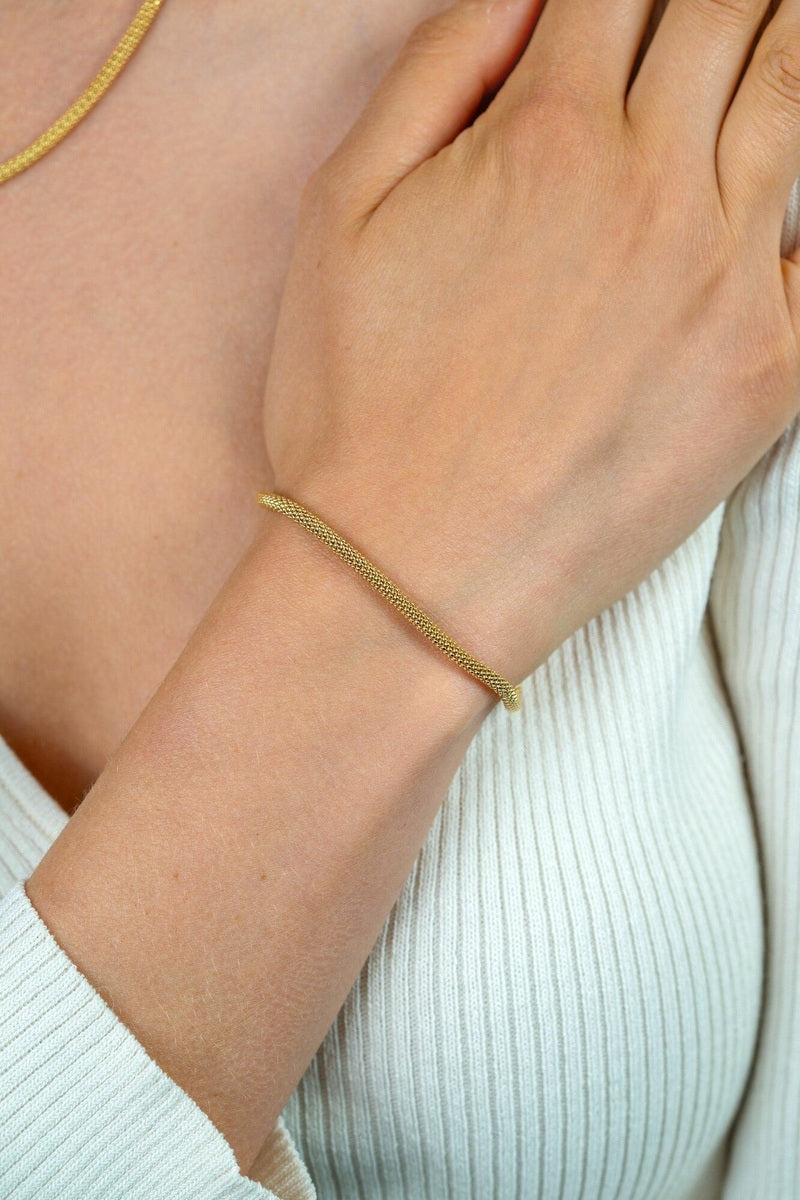 ZINZI Verguld Zilveren Armband 19cm - ZIA2765G