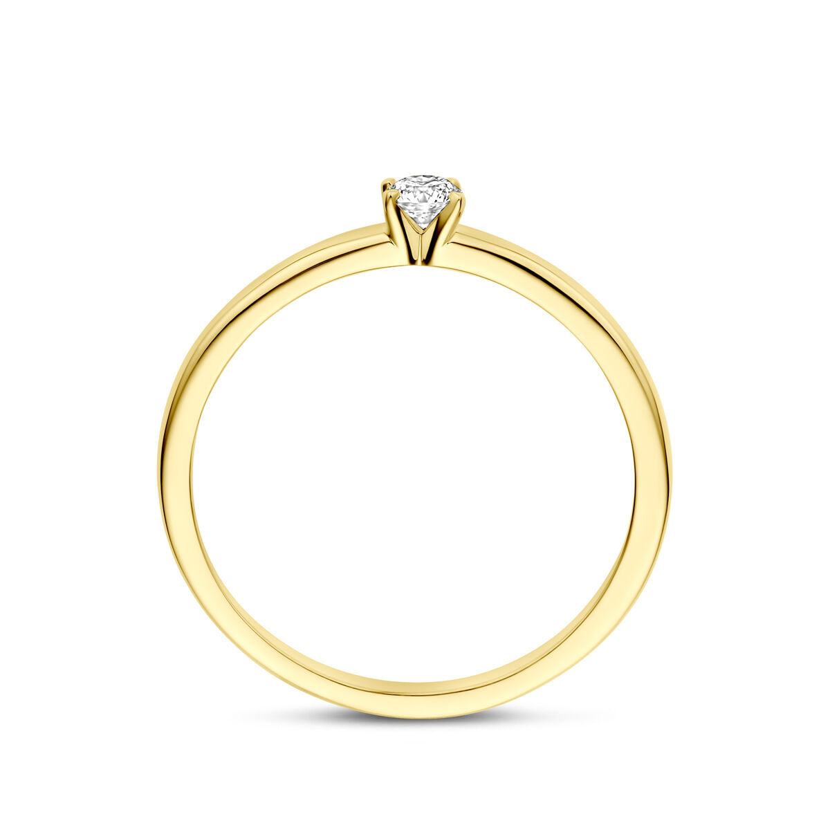 Fantasy Collection Ring lab grown diamant 0.10ct g vs 14K geelgoud