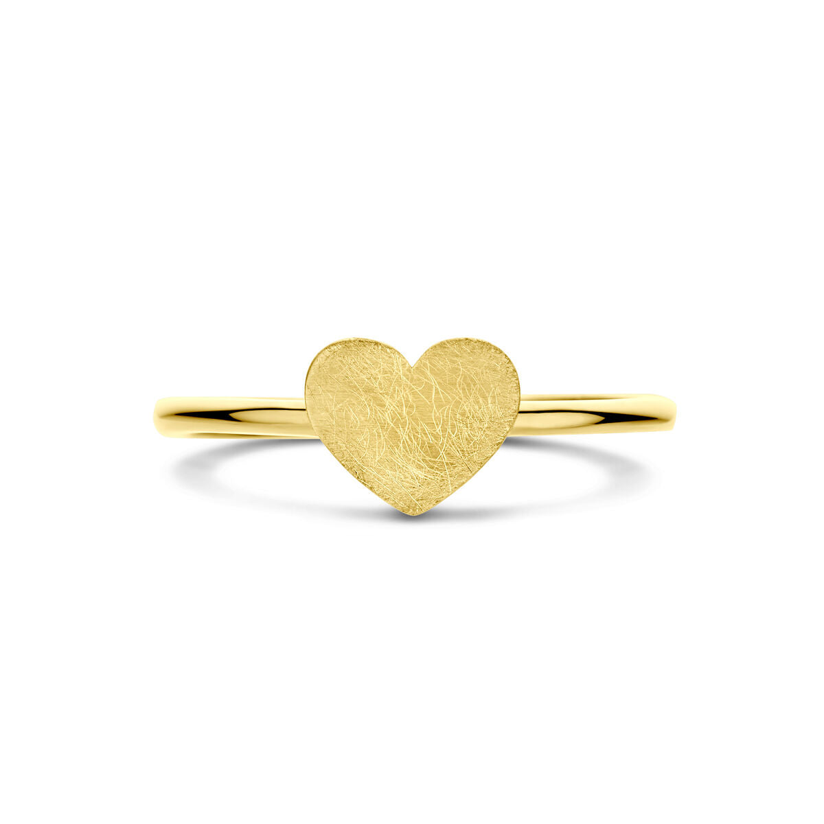 Fantasy Collection Ring hartje poli/mat 14K geelgoud