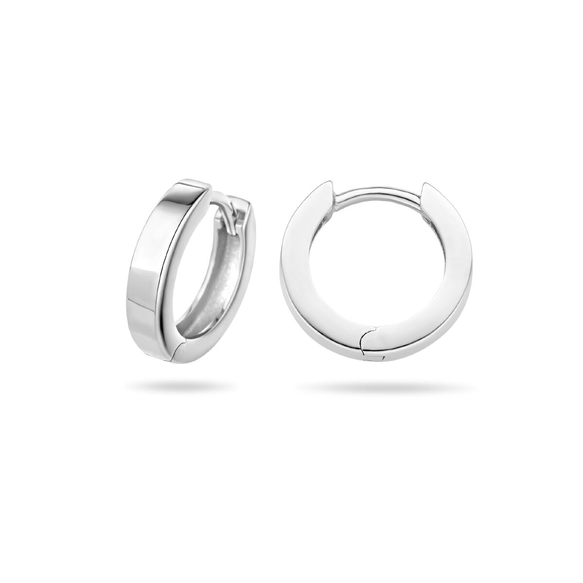 Fantasy Collection Oorbellen 3 mm vlak zilver