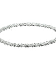 Zilver Gerhodineerd Armband konings plat 6,5 mm 21 cm - PSN1321671 - PansiteNederland.nl