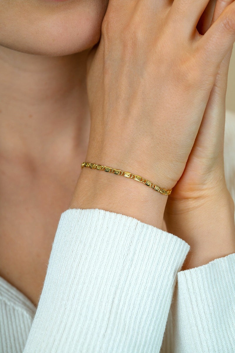ZINZI Verguld Zilveren Armband 17-20cm - ZIA2712G