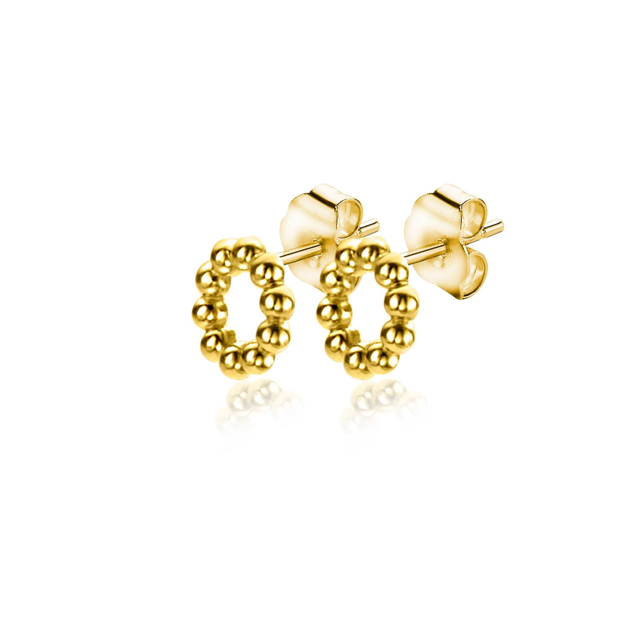 ZINZI 14K Gouden Oorknoppen ZGO399 oorbellen