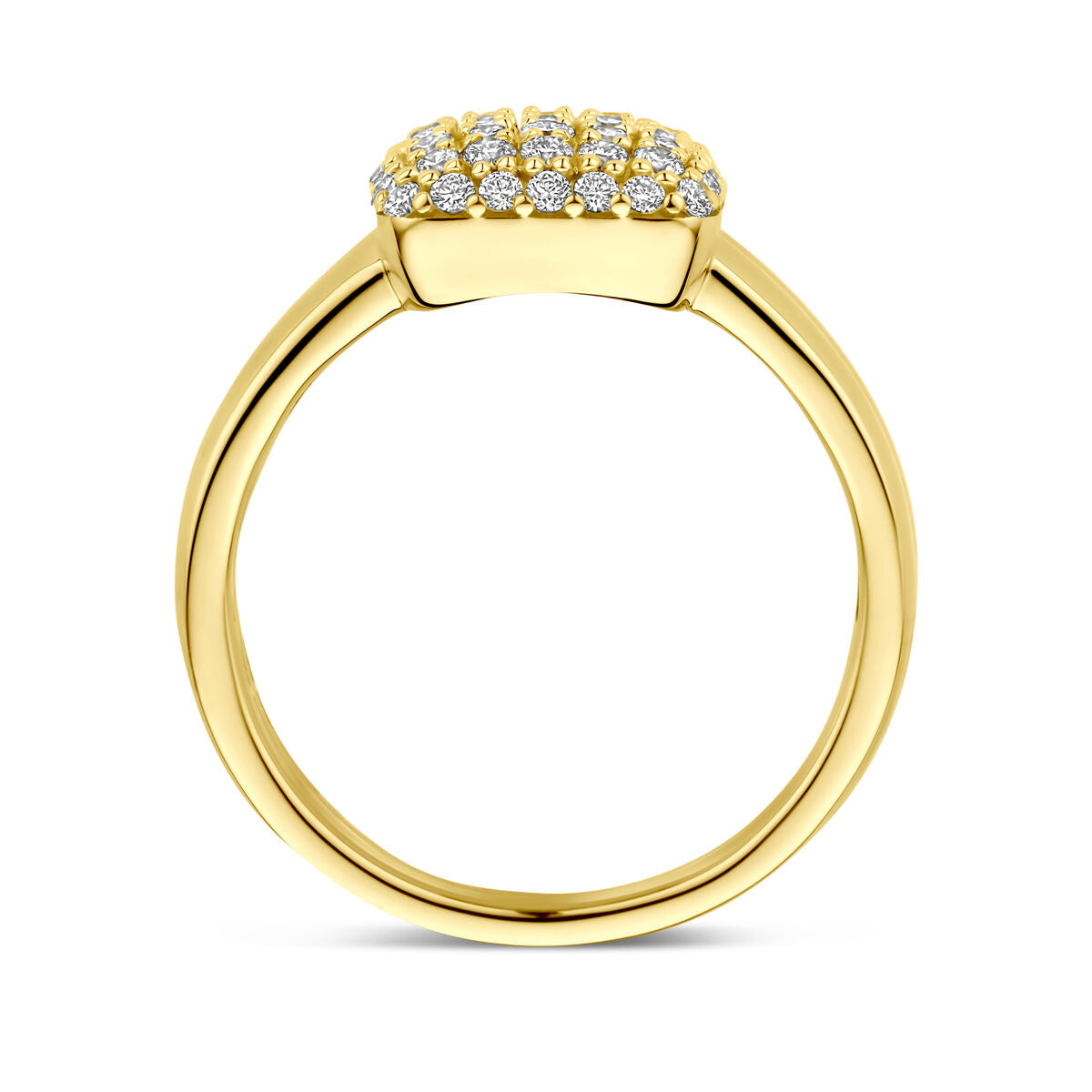 Fantasy Collection Ring lab grown diamant 0.50ct h si 14K geelgoud