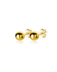 Zinzi Gold 14 krt gouden glanzende bol oorknoppen 3mm ZGO393 - PansiteNederland.nl