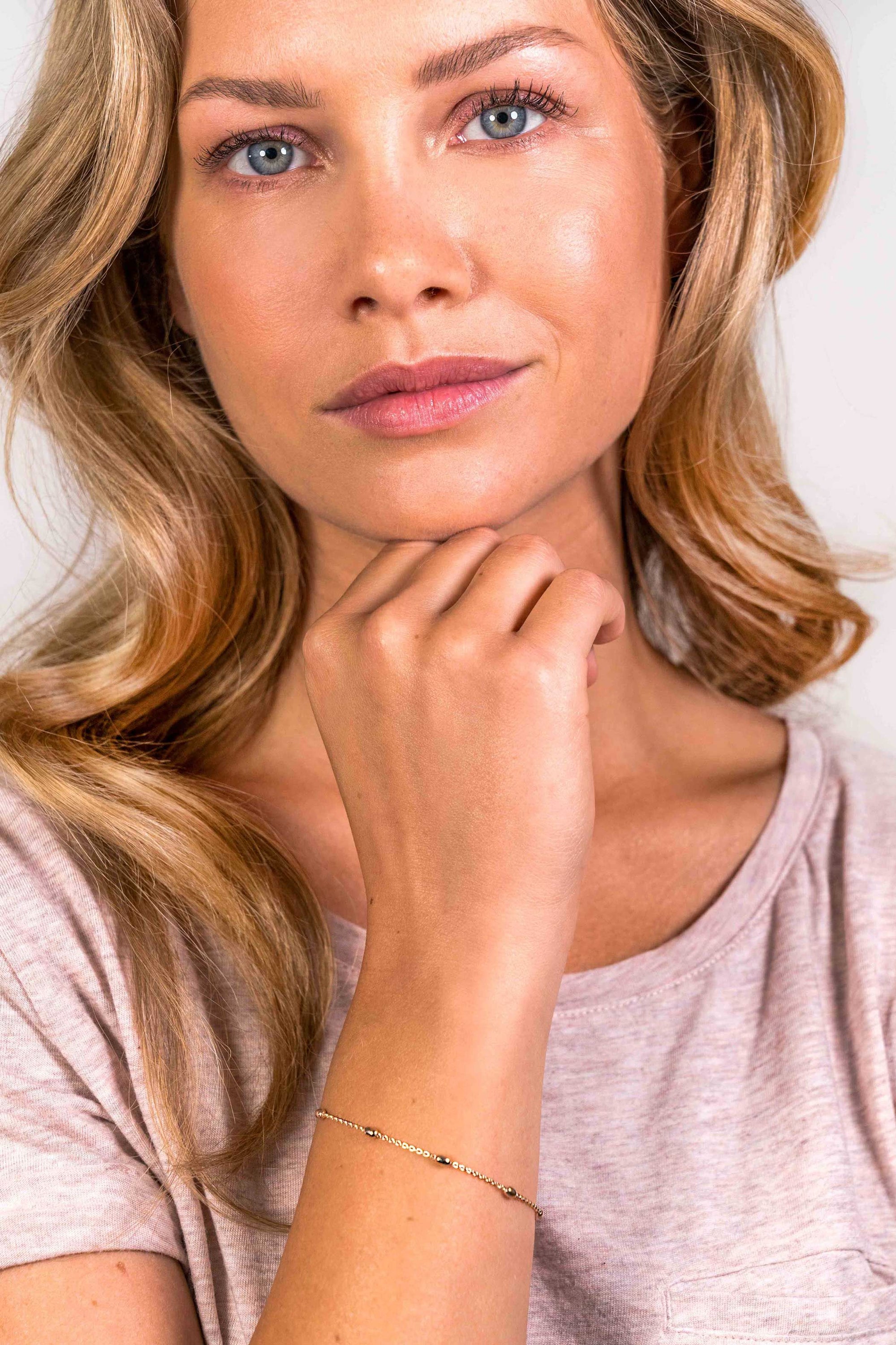 Zinzi zilveren armband rosé verguld ZIA1655R (Lengte 16,5-20 cm)