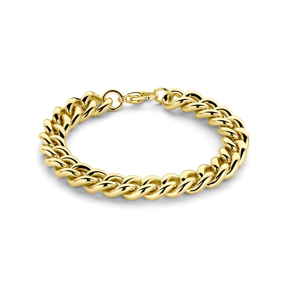 Fantasy Collection Armband gourmette ion plating 10 mm 19 cm edelstaal