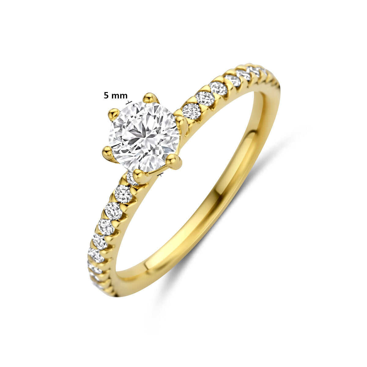 Fantasy Collection Ring lab grown diamant 0.71ct f vs 14K geelgoud