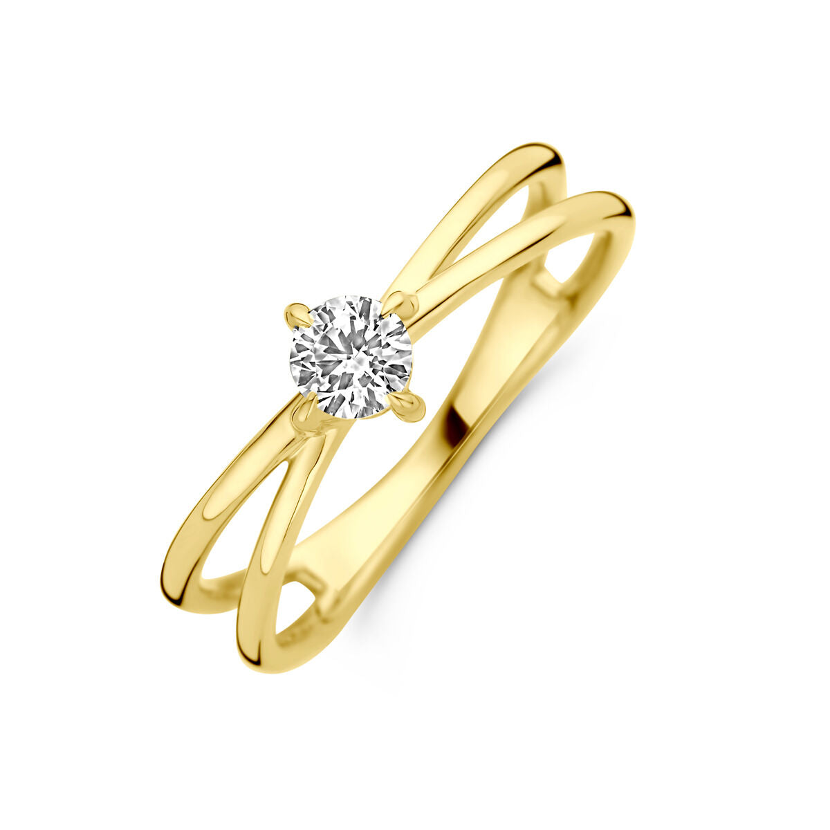 Fantasy Collection Ring lab grown diamant 0.25ct h si 14K geelgoud