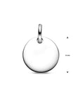 Zilveren graveerhanger rond 16mm 1326326 - PansiteNederland.nl