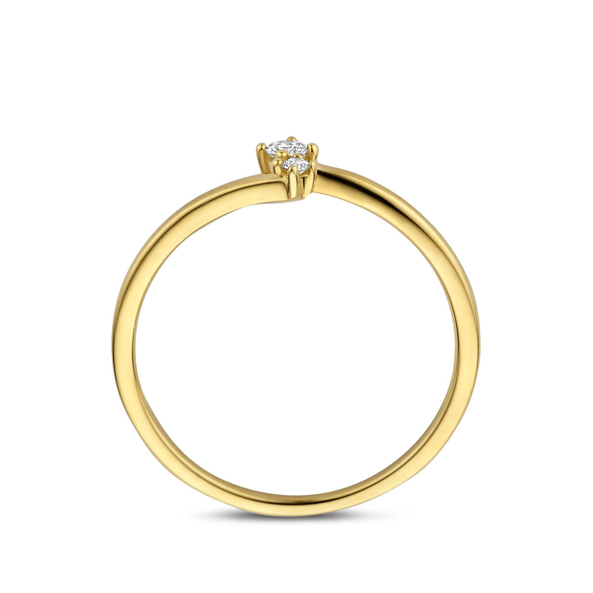 Fantasy Collection Ring diamant 0.06ct h si 14K geelgoud