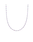 Sparkling Jewels ketting | 2mm Multi Gem Silver - 42cm +2cm NLK04S-MULTI01 - PansiteNederland.nl