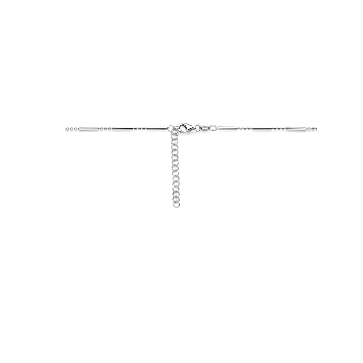 Fantasy Collection Collier buisjes 1,5 mm 41 + 4 cm zilver