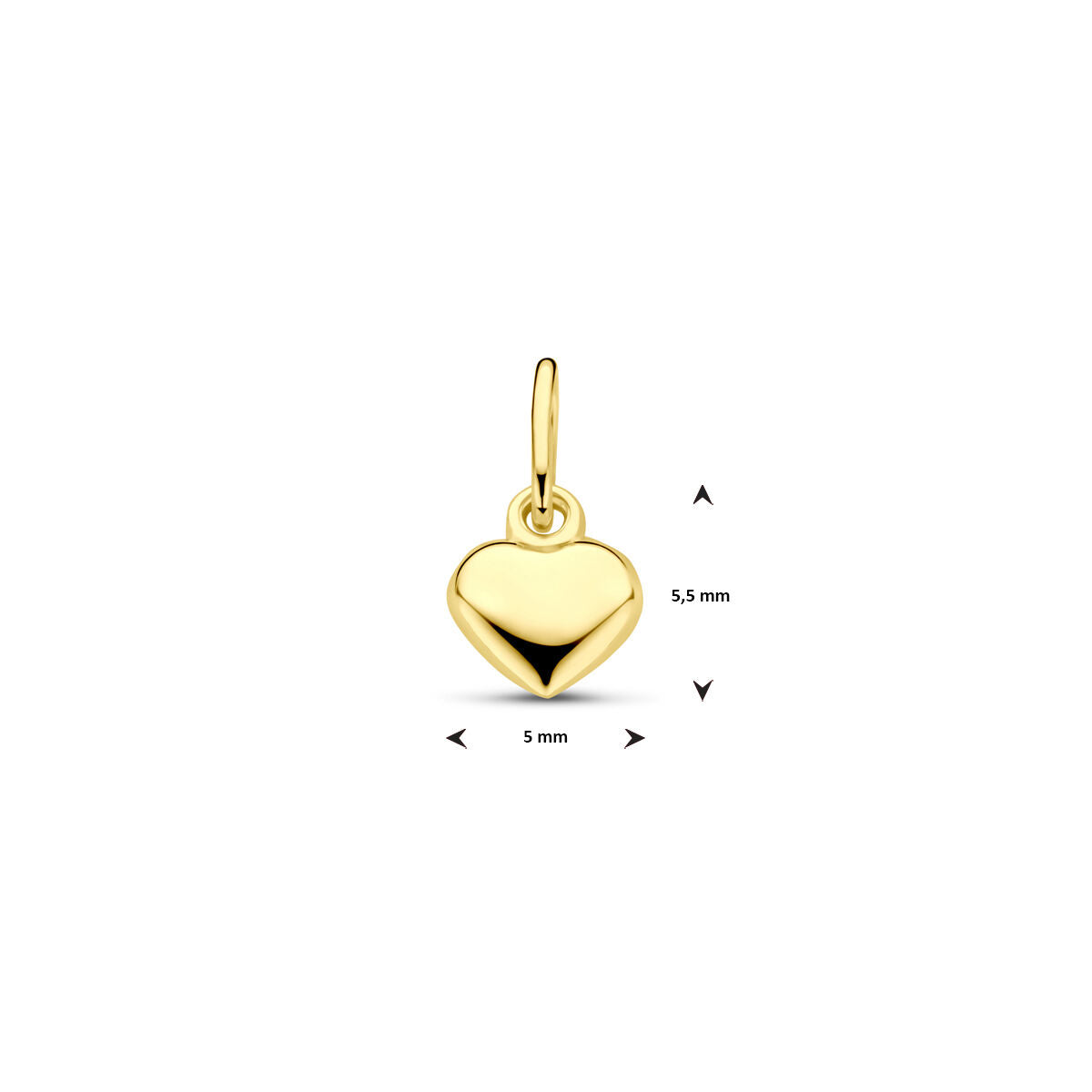 Fantasy Collection Hanger hart 14K geelgoud