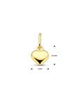 14K Geelgouden Hanger hart - 4005725 - PansiteNederland.nl