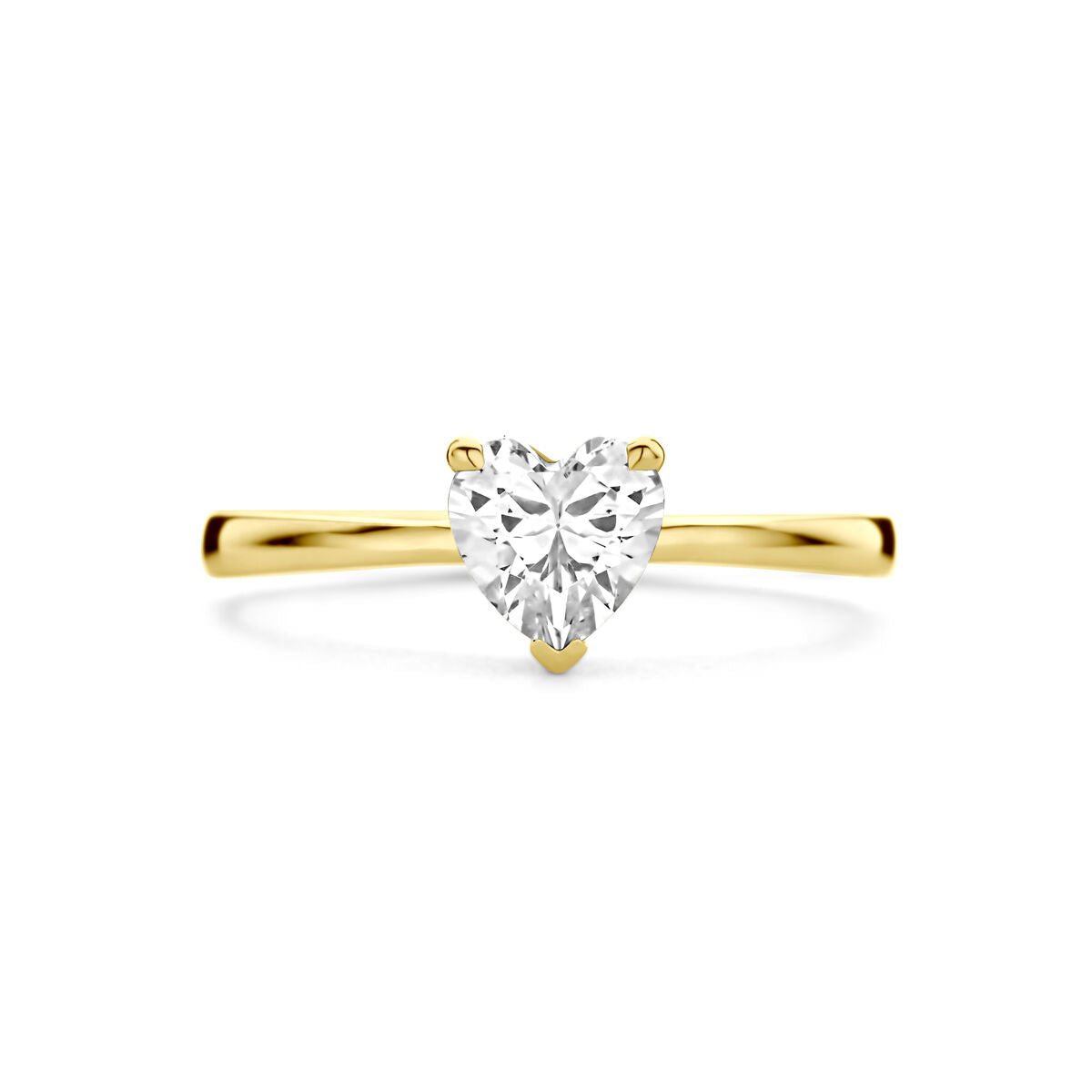 Fantasy Collection Ring hart zirkonia 14K geelgoud