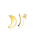 Zinzi Gold 14 krt gouden halve maan oorstekers 9mm ZGO384 - PansiteNederland.nl