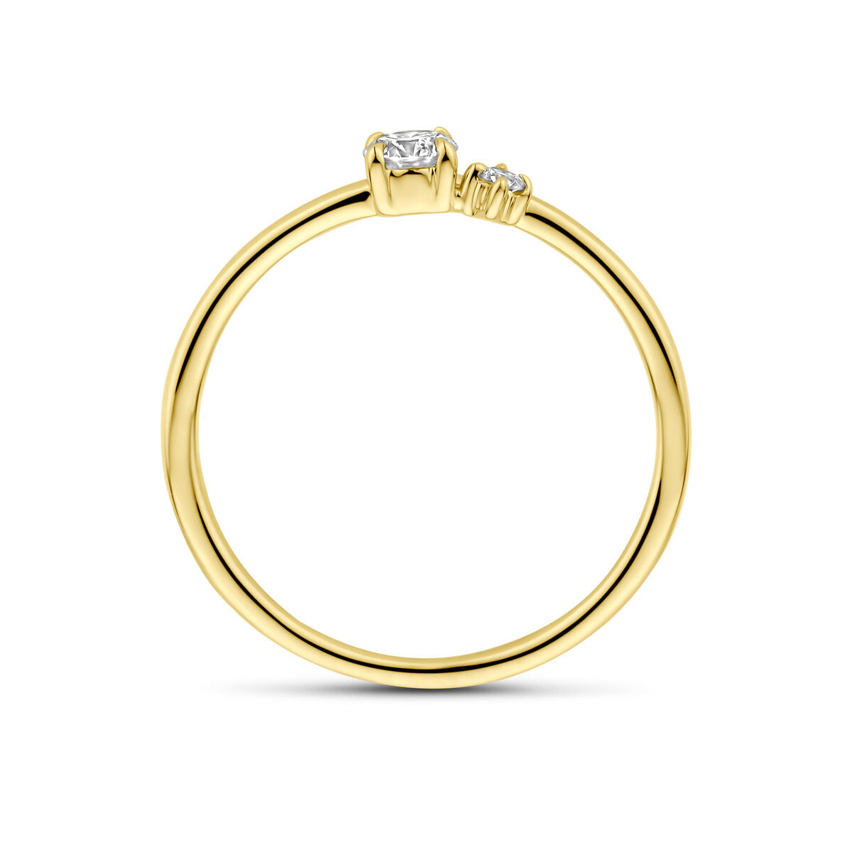 Fantasy Collection Ring lab grown diamant 0.20ct h si 14K geelgoud