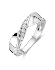 Zilveren Gerhodineerde Ring Zirkonia 1341053 - PansiteNederland.nl