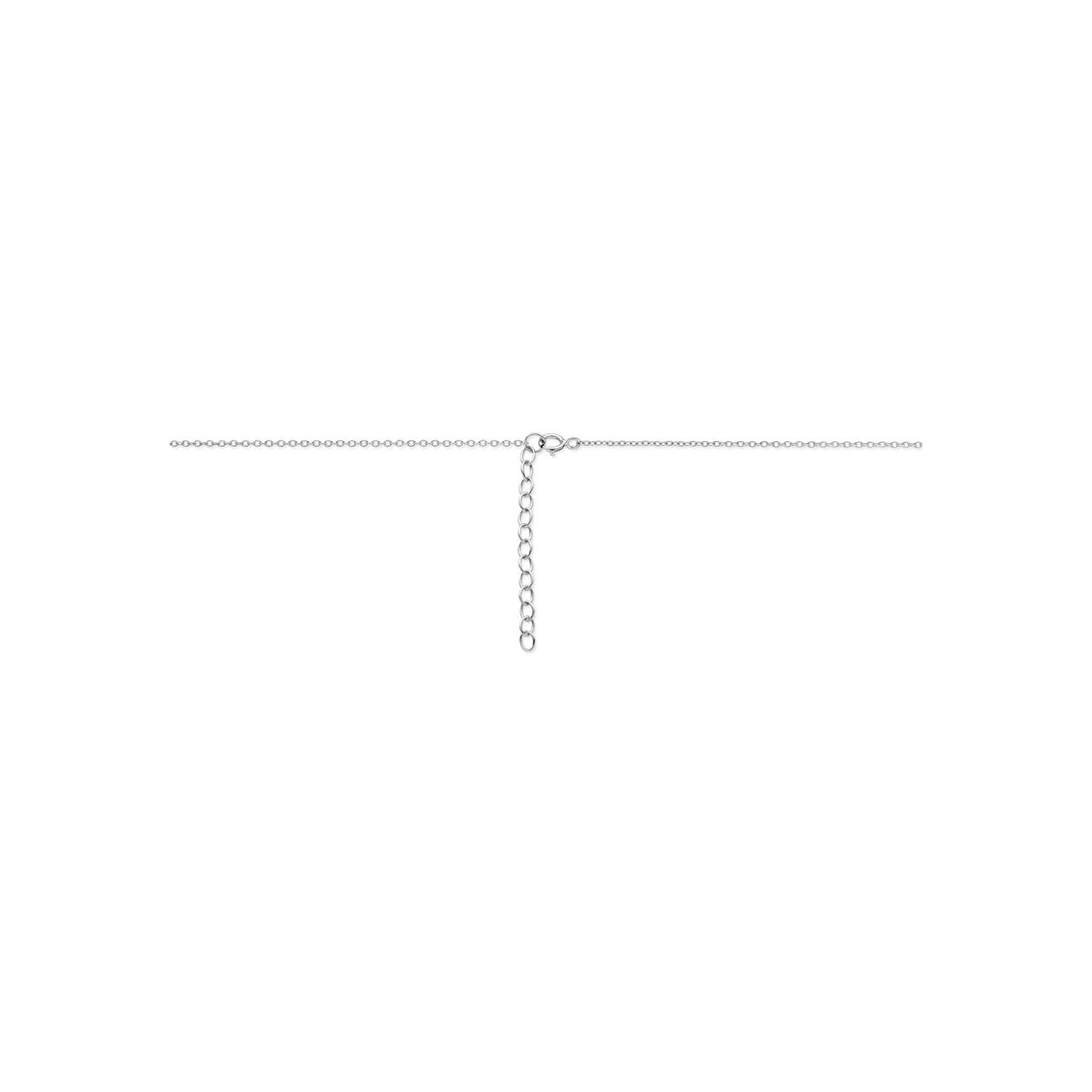 Fantasy Collection Collier 5 hartjes 41 + 4 cm zilver
