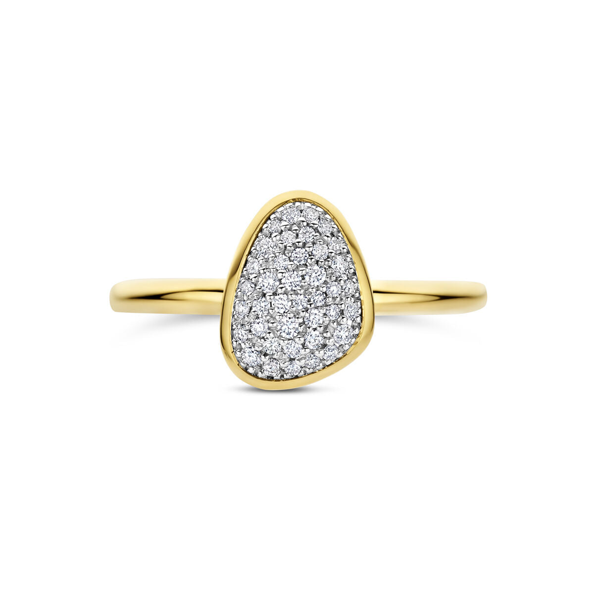 Fantasy Collection Ring diamant 0.16ct h si 14K bicolor goud