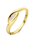 14K Geelgouden Ring Zirkonia 4034079 - PansiteNederland.nl