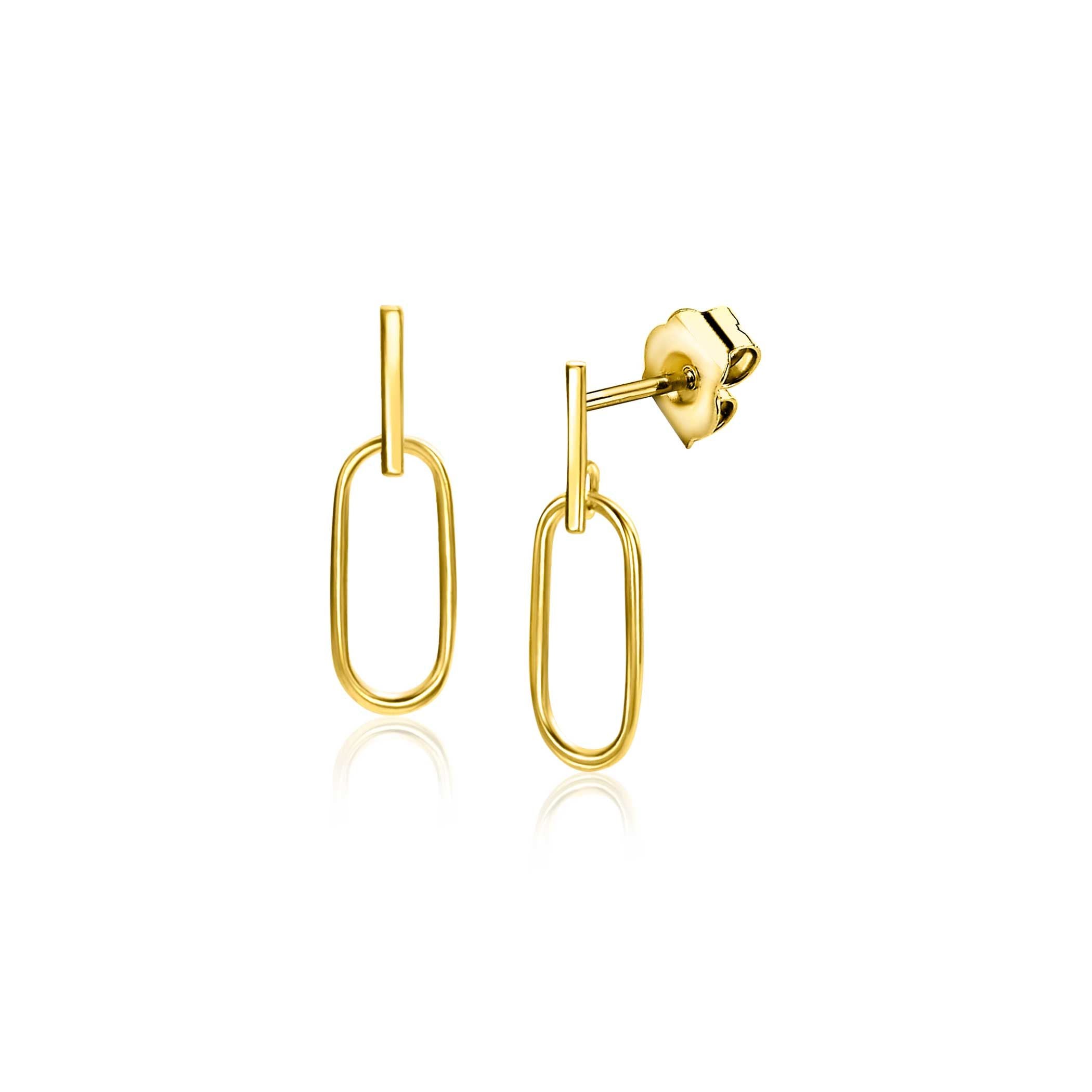 ZINZI 14K Gouden Oorknoppen ZGO415 oorbellen
