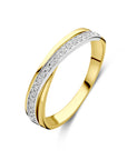 14K Bicolor Gouden Geel/Wit Ring Diamant 0.13Ct H Si 4209065 - PansiteNederland.nl