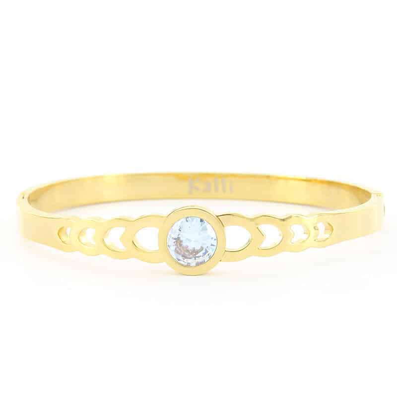 Kalli Kalli Armband 2191G - Zilverkleurig 58 mm
