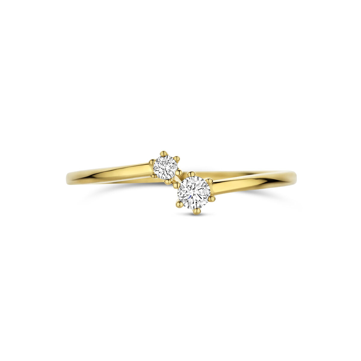 Fantasy Collection Ring diamant 0.11ct h si 14K geelgoud