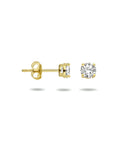 14K Geelgouden oorknoppen met zirkonia - 4018254 - PansiteNederland.nl