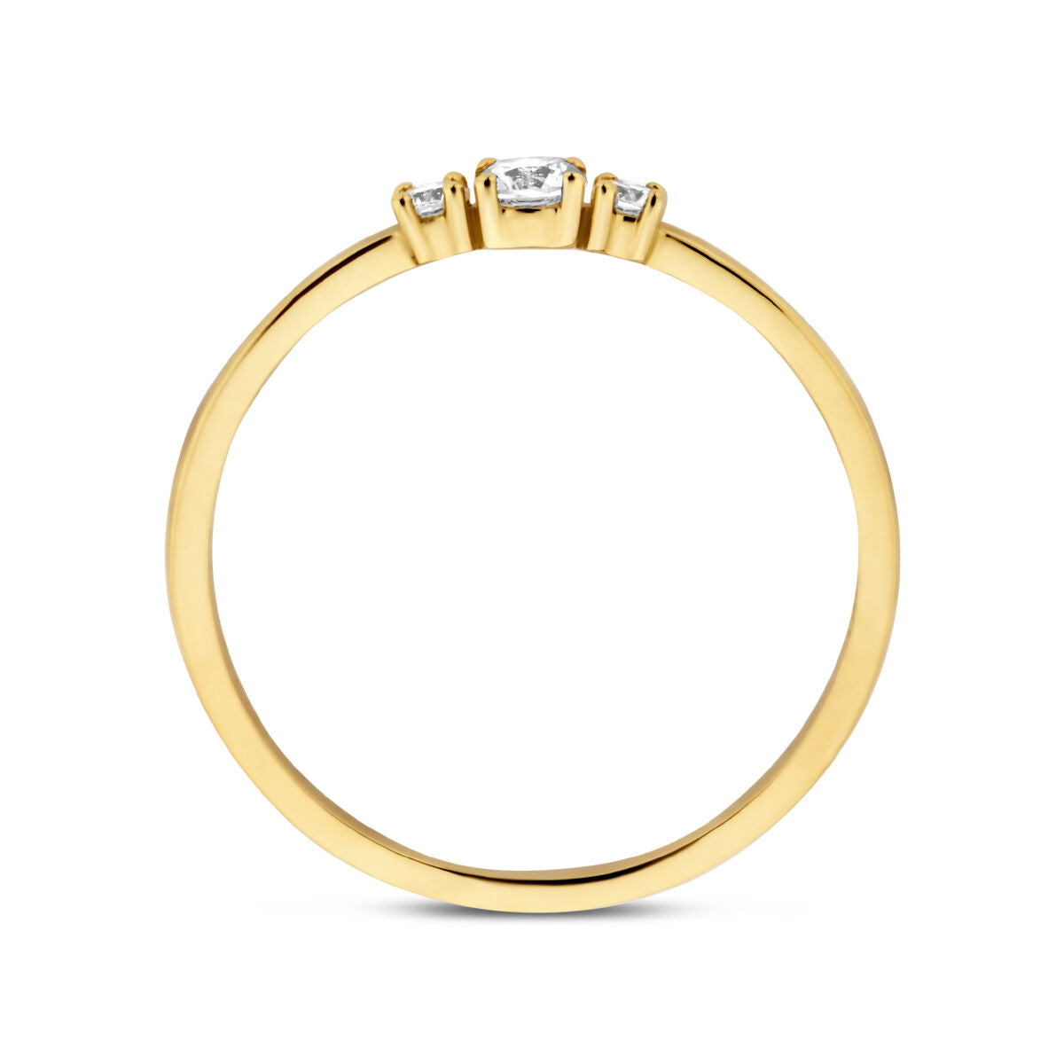 Fantasy Collection 9K ring trilogie zirkonia 9K geelgoud