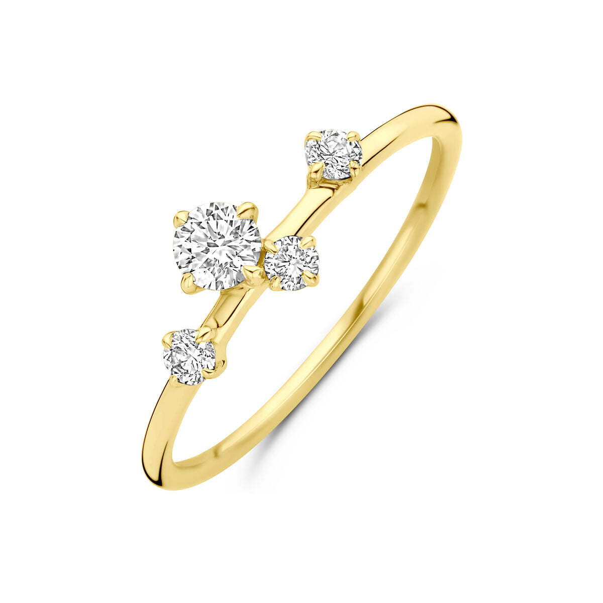 Fantasy Collection Ring lab grown diamant 0.33ct h si 14K geelgoud