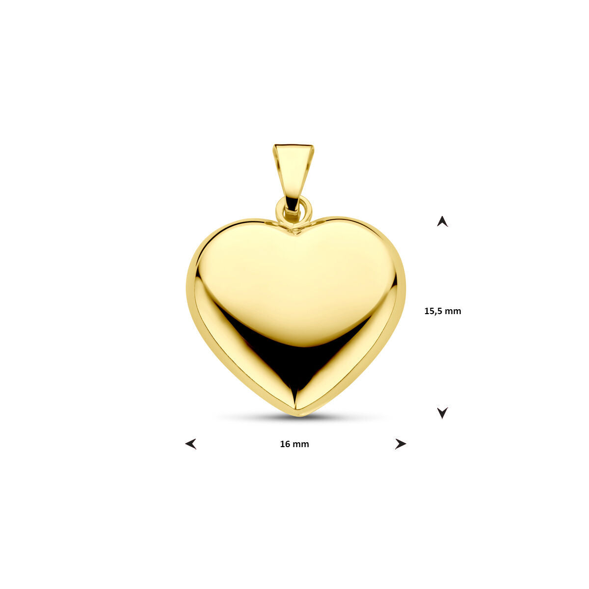 Fantasy Collection Hanger hart 14K geelgoud