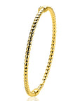 ZINZI gold plated bangle armband met bolletjesmotief 3mm ZIA2755G