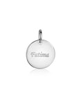 Zinzi zilveren hanger glad rond plaatje voor gravure ZIH2345-15 (zonder collier) - PansiteNederland.nl