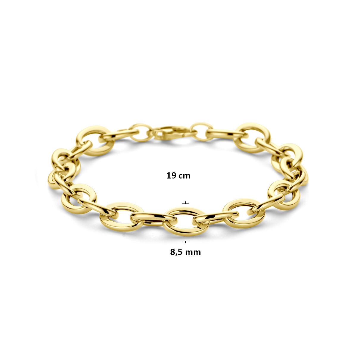 Fantasy Collection Armband 8,5 mm 19 cm 14K geelgoud