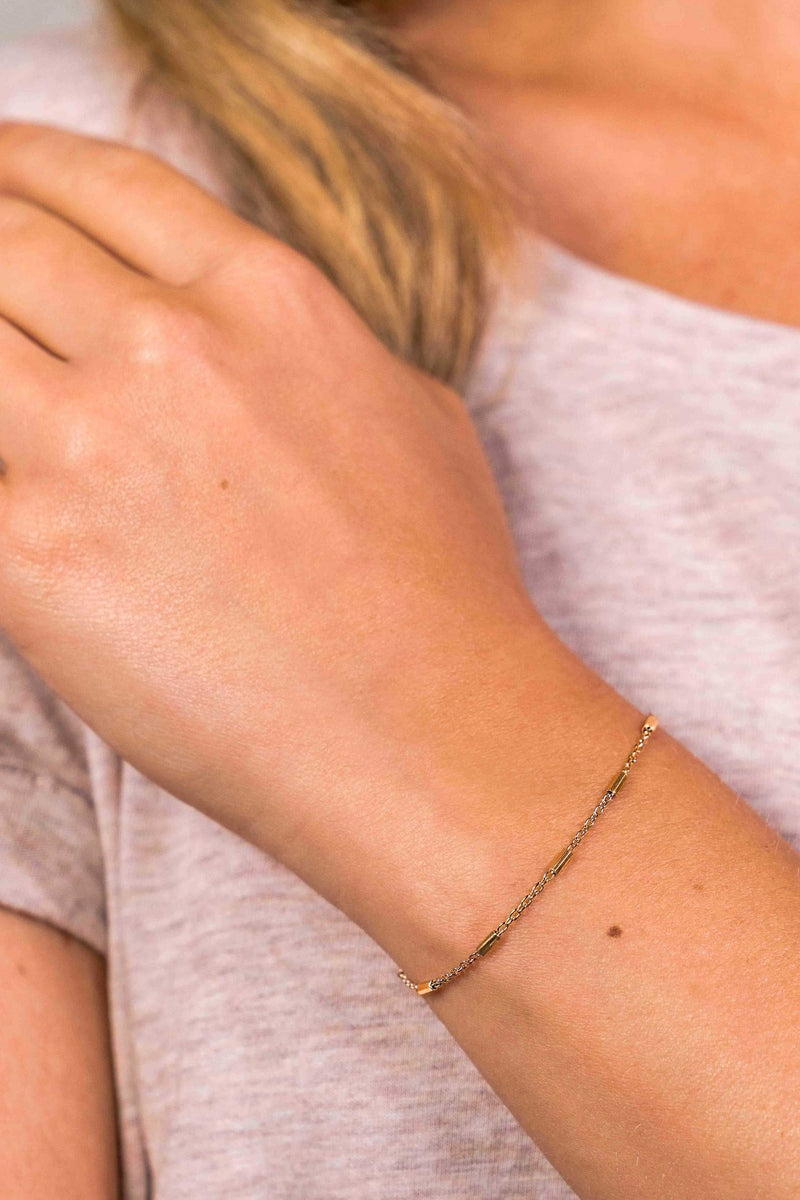 ZINZI Verguld Zilveren Armband 17-20cm geel - ZIA1648G